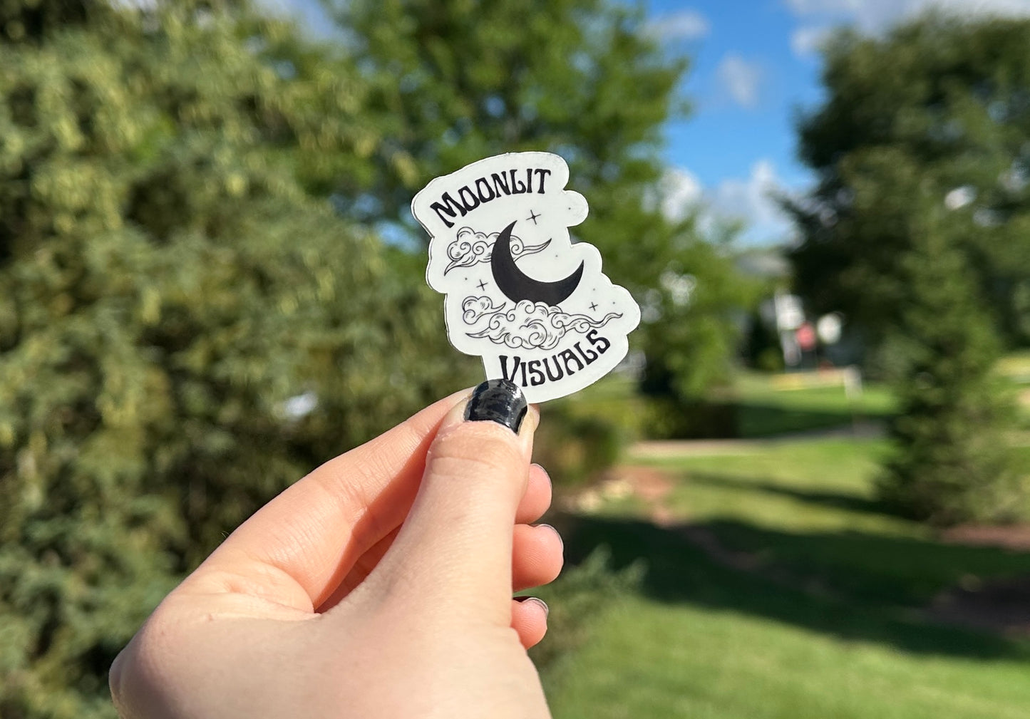 Moonlit Visuals Glossy Vinyl Sticker