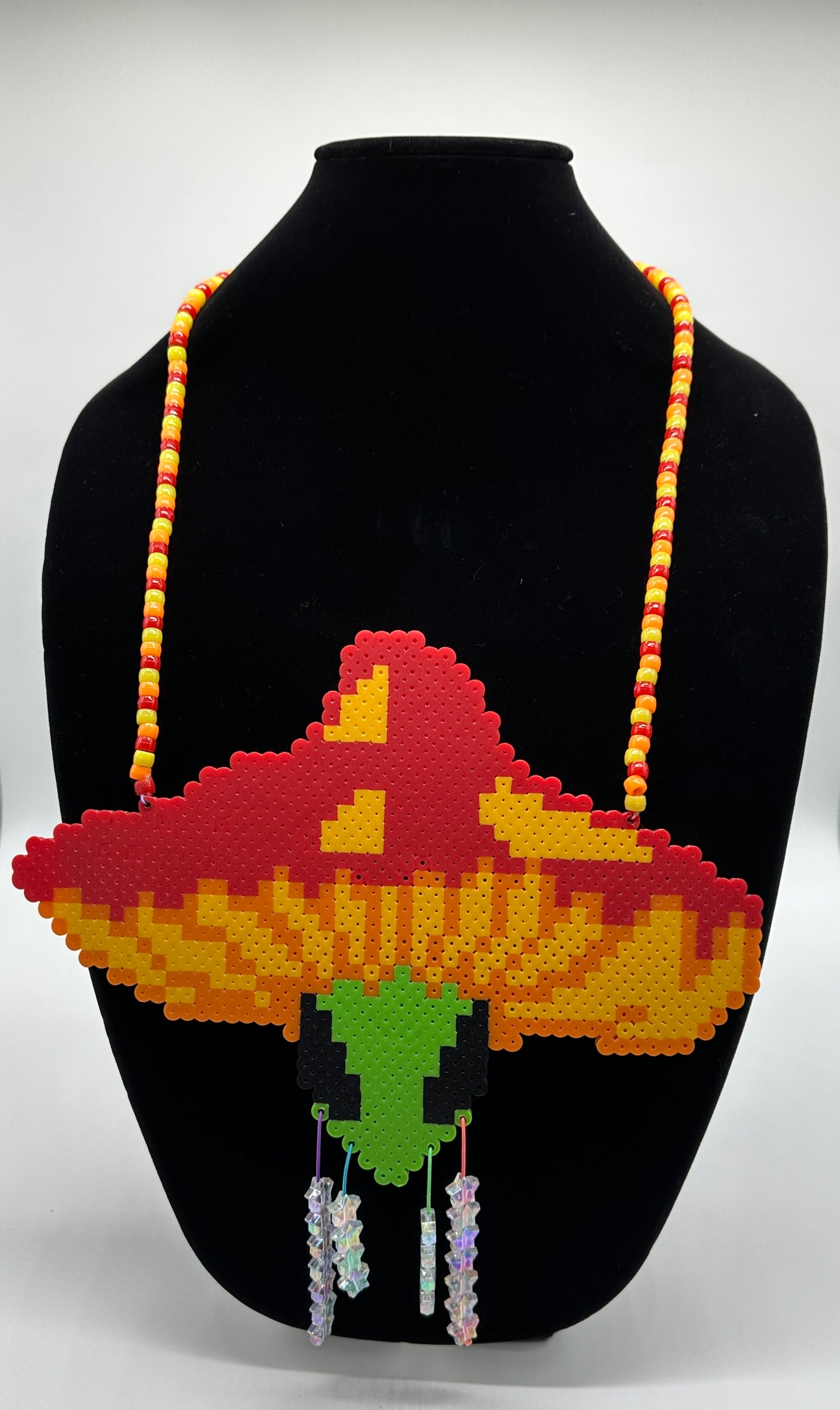 LSDREAM Mushroom Man Kandi Necklace