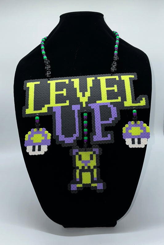 Level Up Perler Necklace