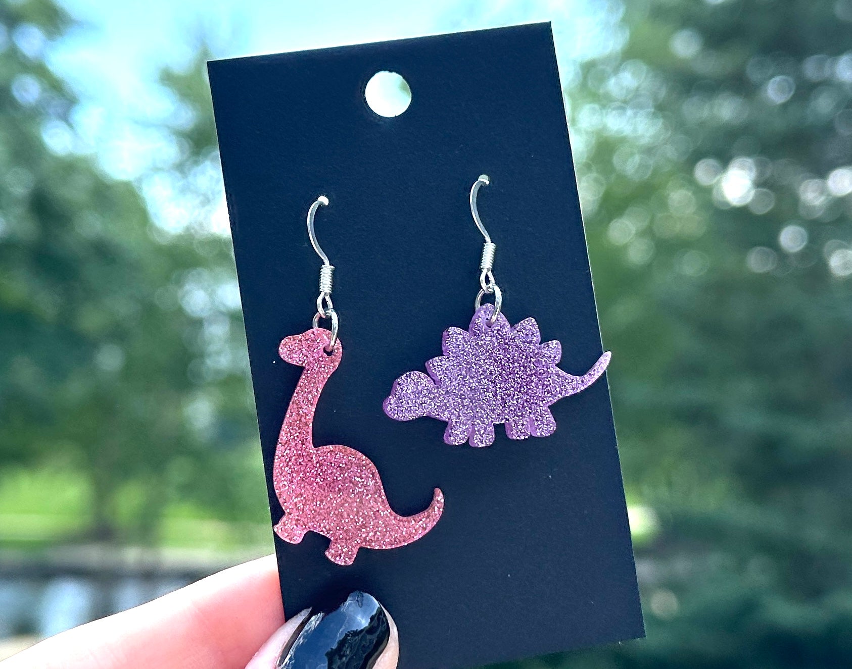 Brontosaurus earrings clearance