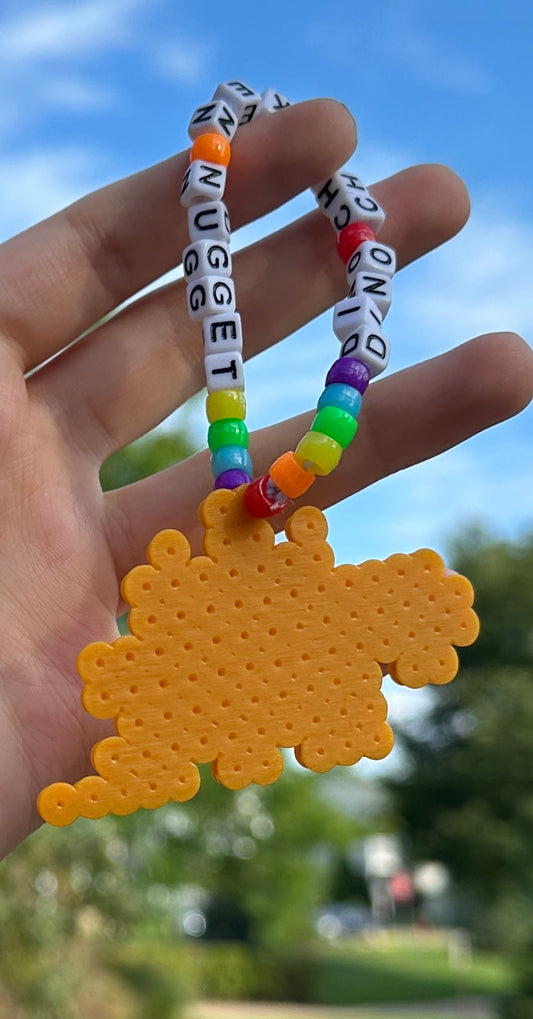 Stegosaurus Dino Chicken Nugget Kandi Bracelet