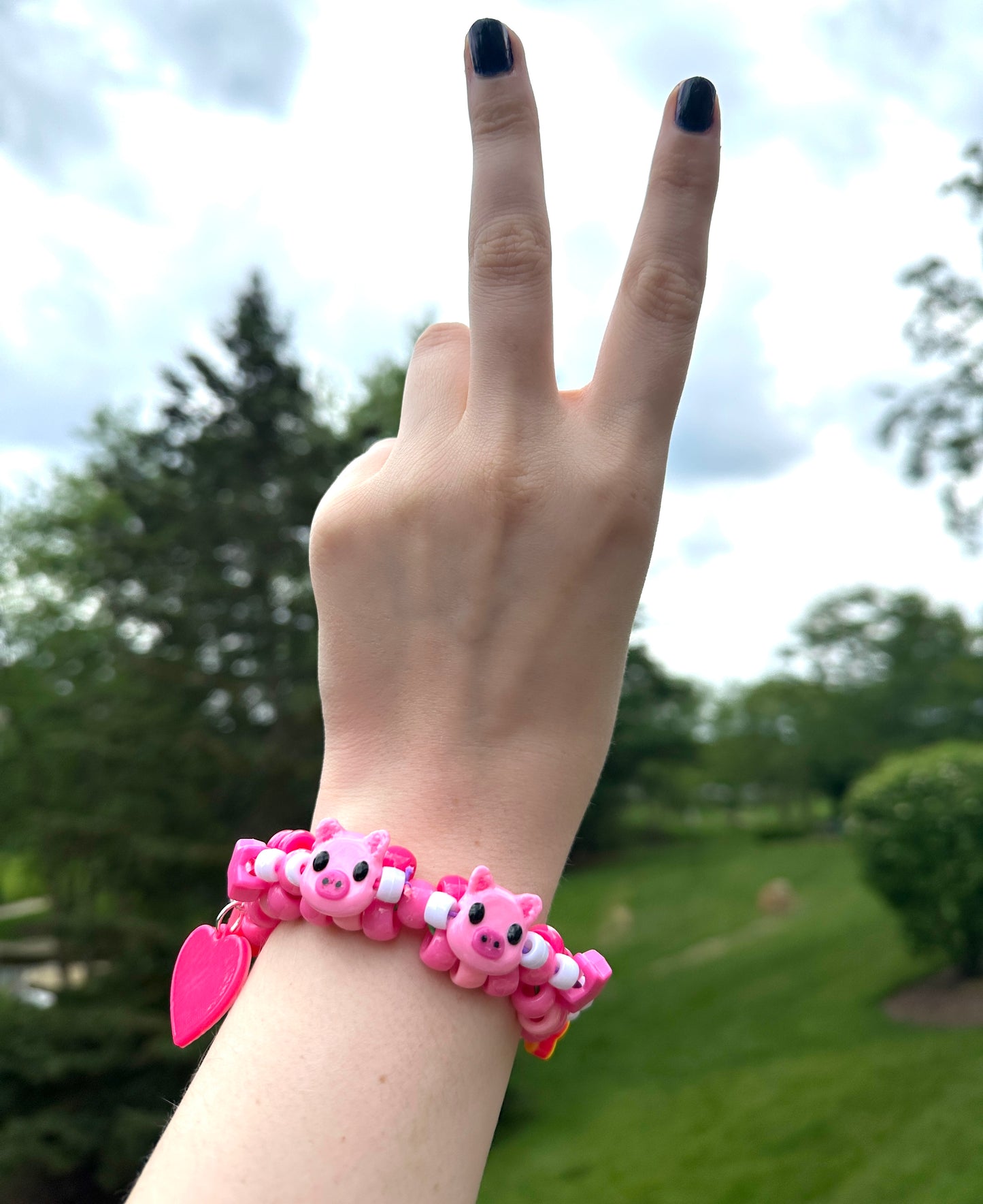 Oink Oink Mini Kandi Cuff