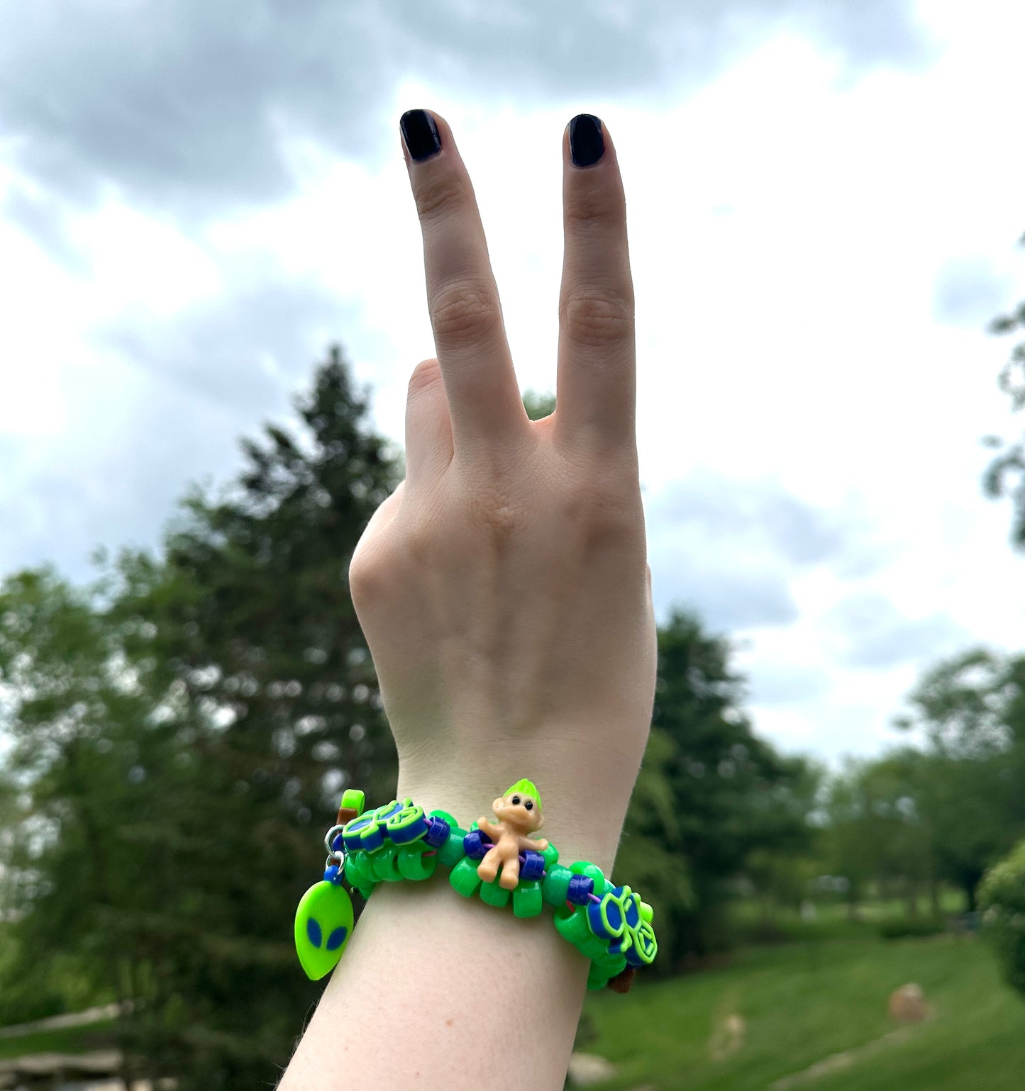 The Green Team Mini Kandi Cuff