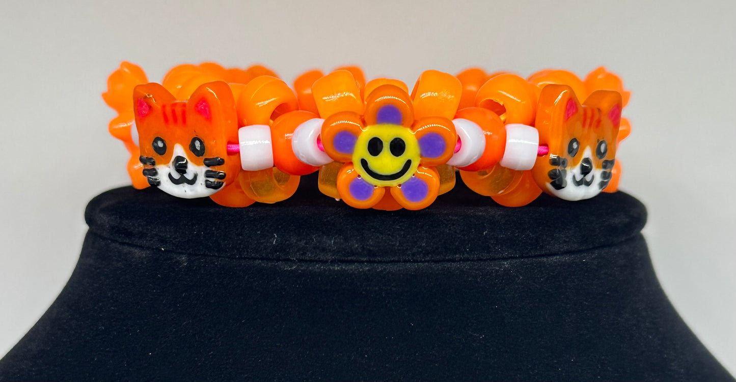 Creamsicle Mini Kandi Cuff