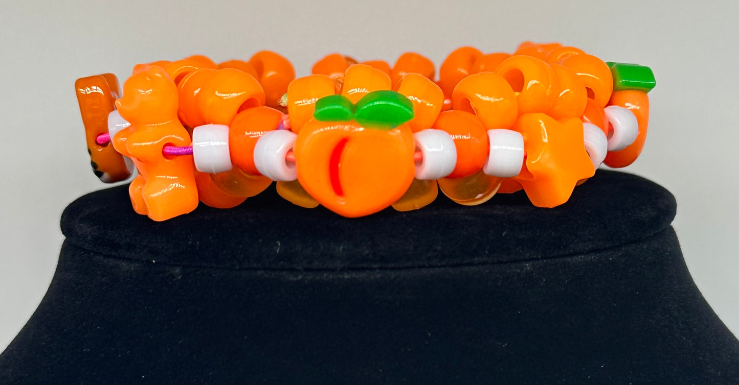 Creamsicle Mini Kandi Cuff