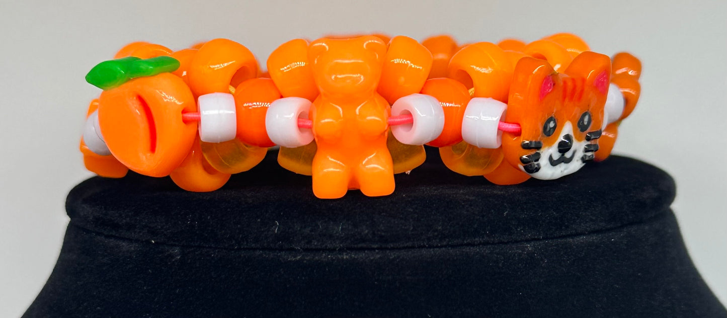 Creamsicle Mini Kandi Cuff