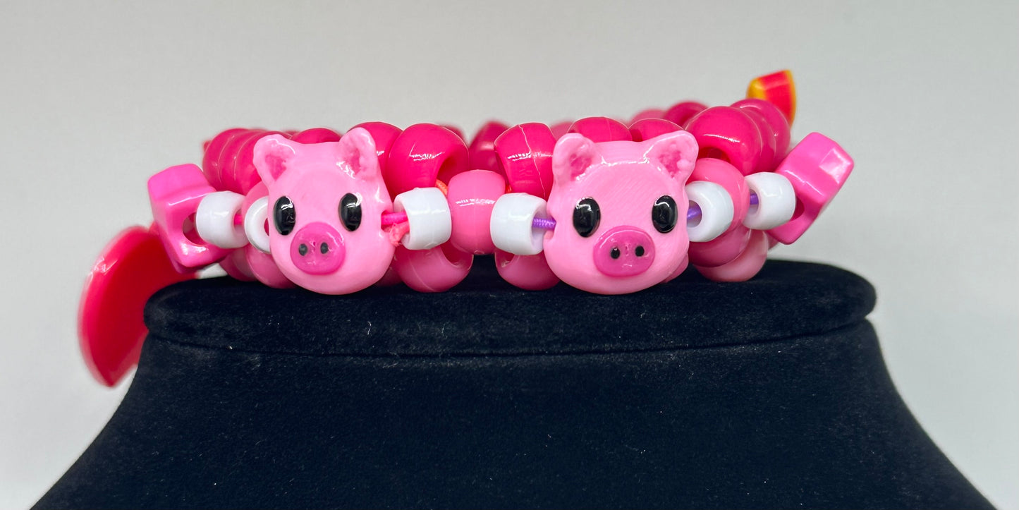 Oink Oink Mini Kandi Cuff