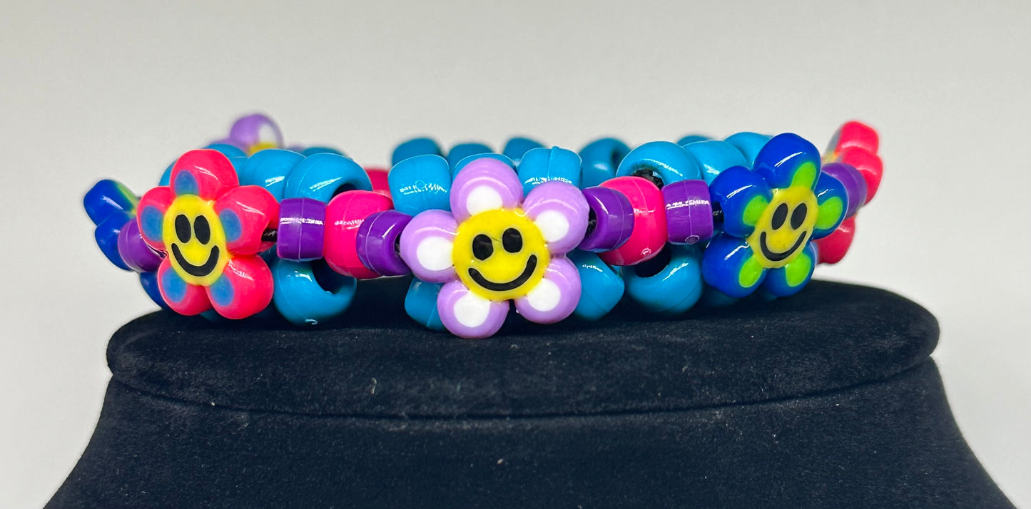 Flower Power Mini Kandi Cuff