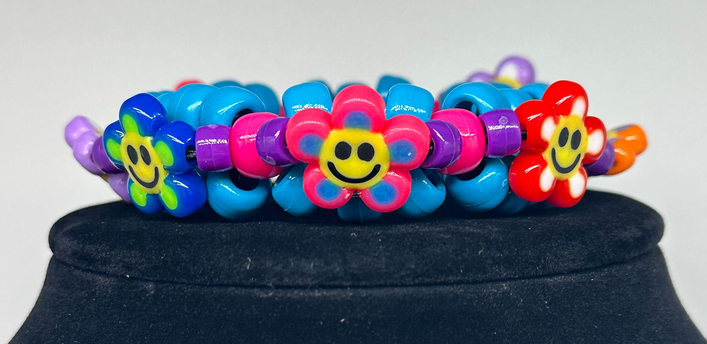 Flower Power Mini Kandi Cuff