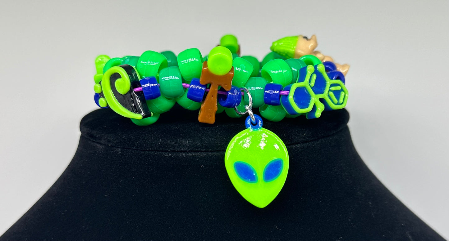 The Green Team Mini Kandi Cuff