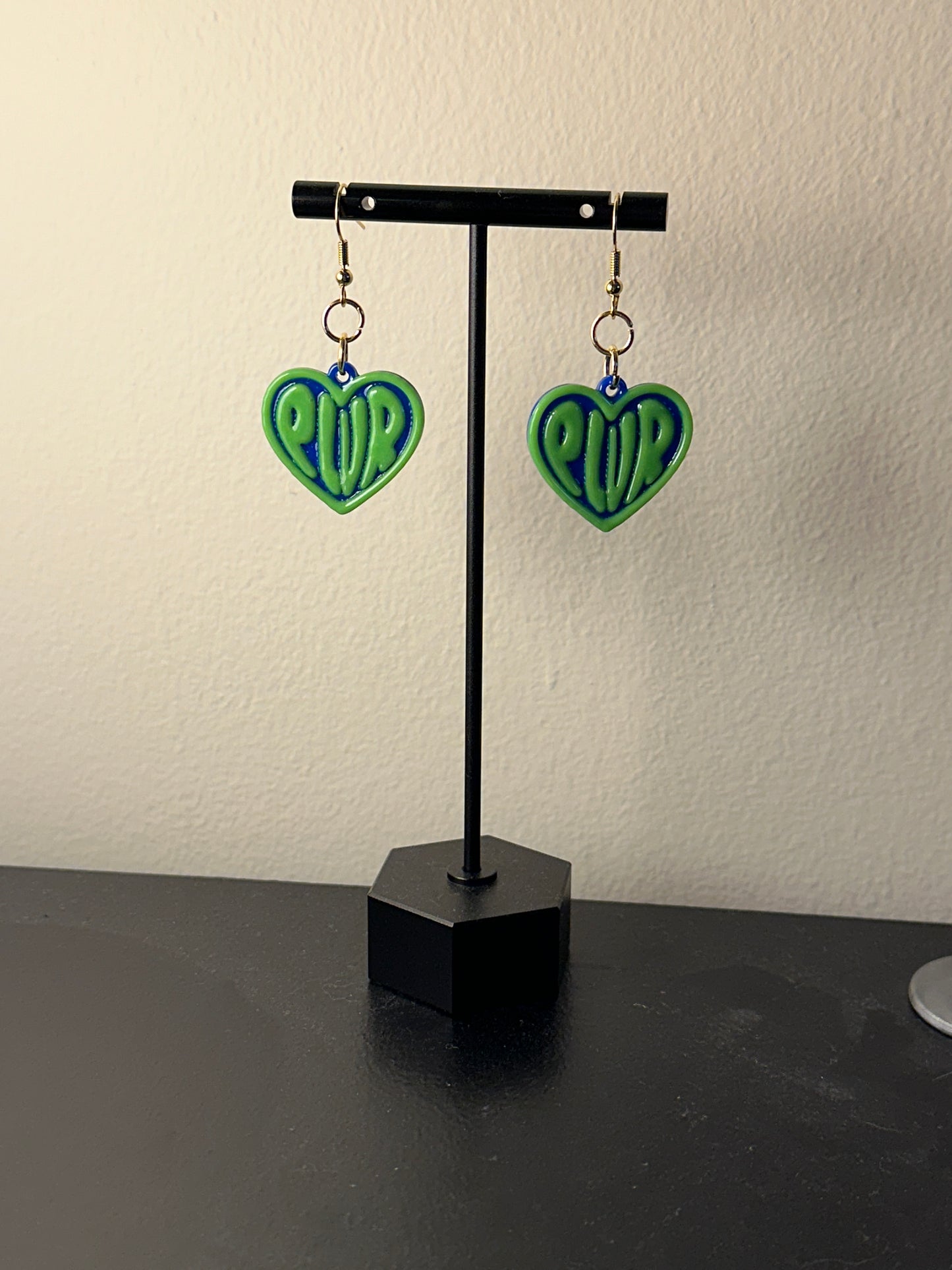 Green and Blue PLUR Earrings