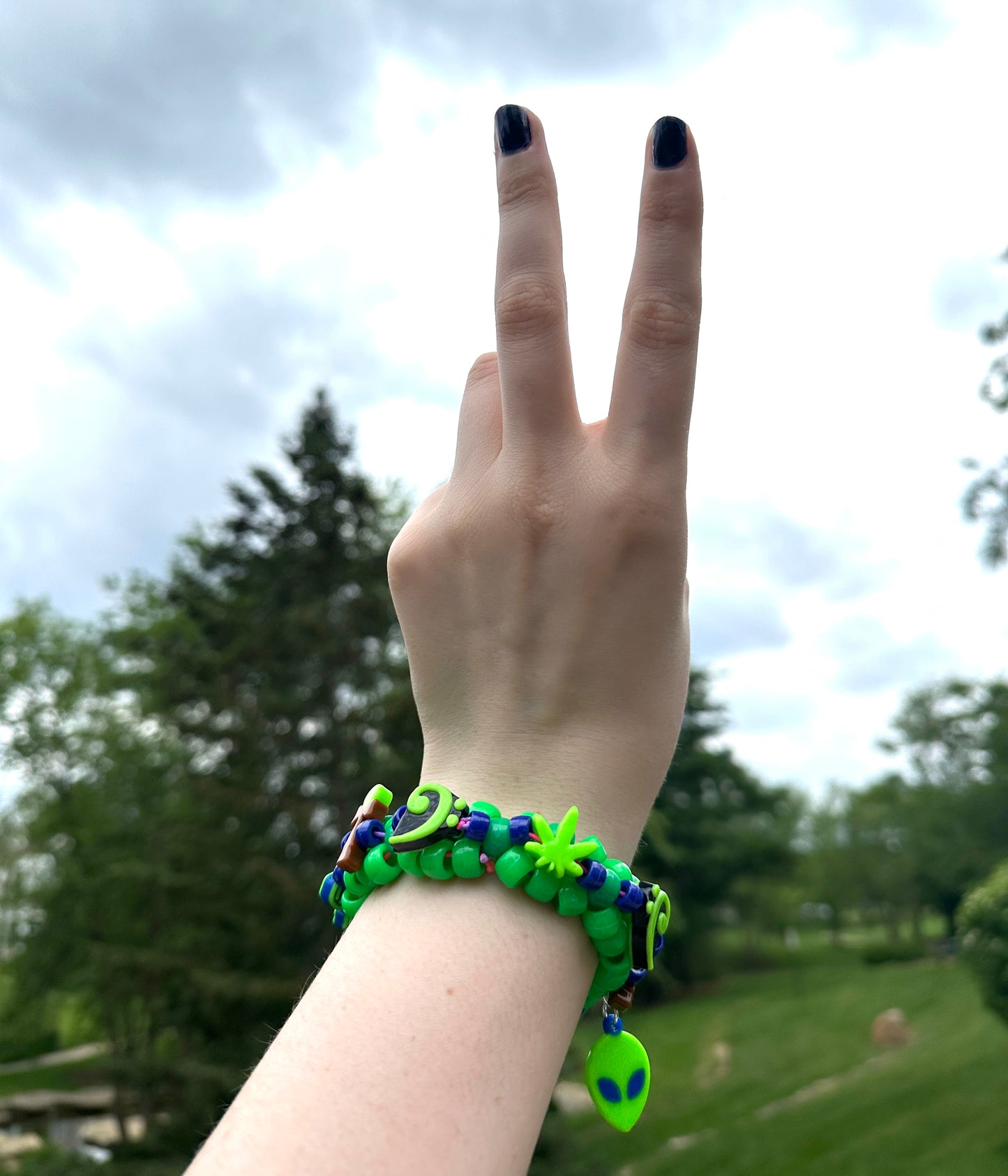 The Green Team Mini Kandi Cuff