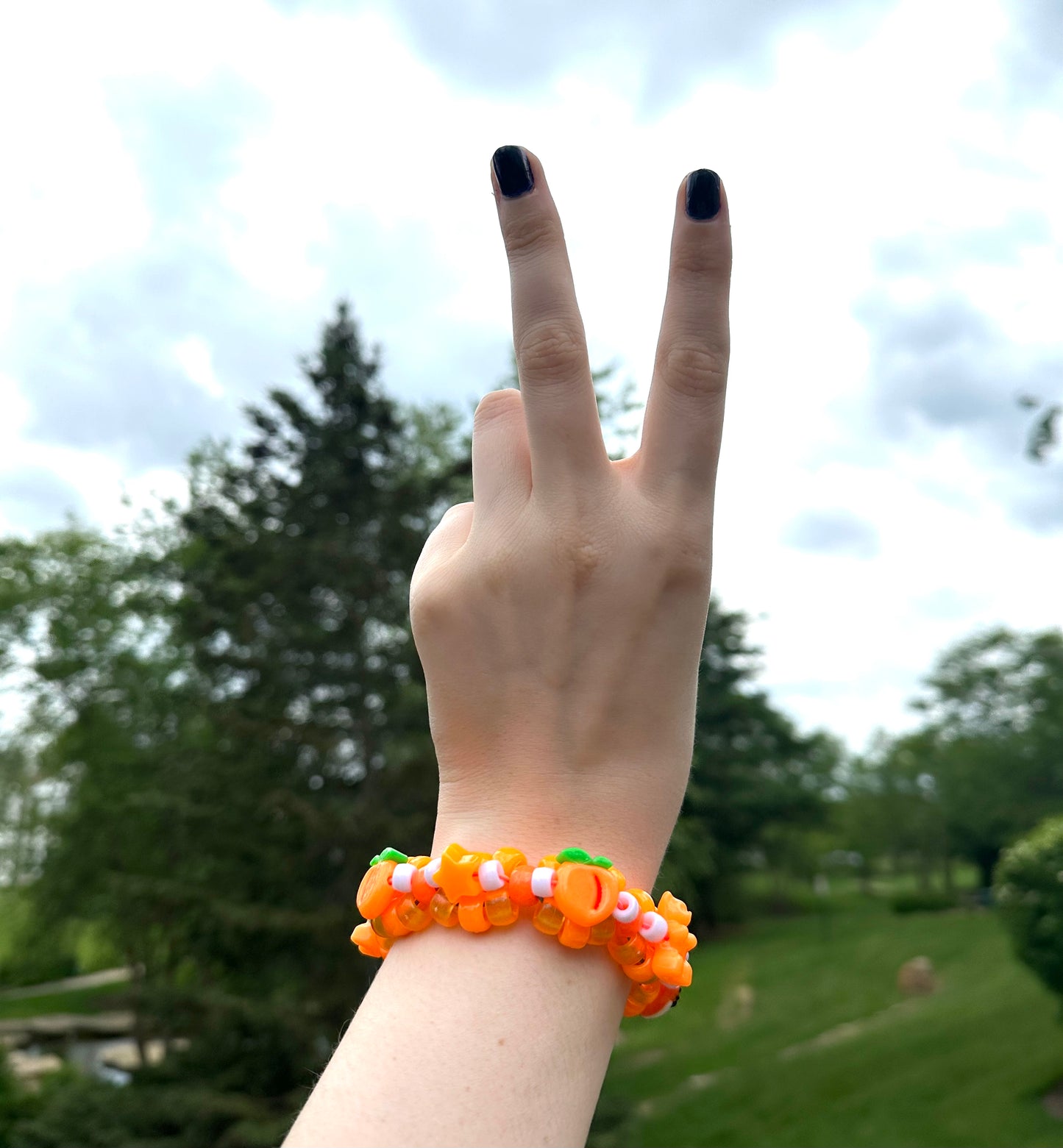 Creamsicle Mini Kandi Cuff