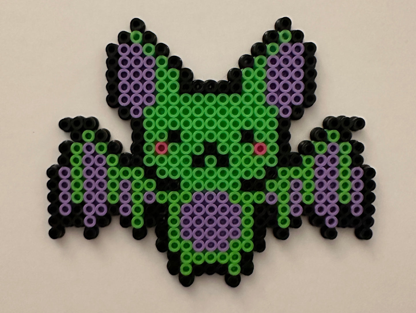 Green & Purple Bat Perler